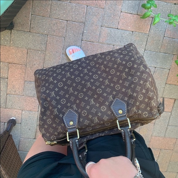 Authentic Louis Vuitton speedy mini Lin 30 ebene - Picture 8 of 8